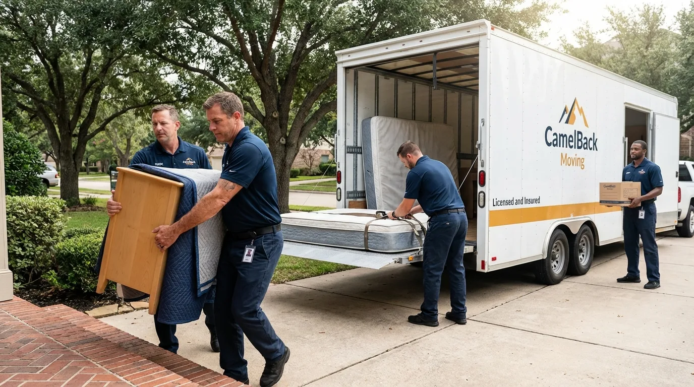 Crew loading residential truck for cross-state move from Sheffield, MA